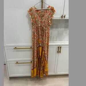 Miss June Paris high low maxi dress one size